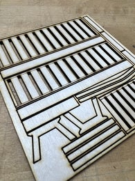 Laudesetti  Saunaan, valittavana kaksi eri kokoa