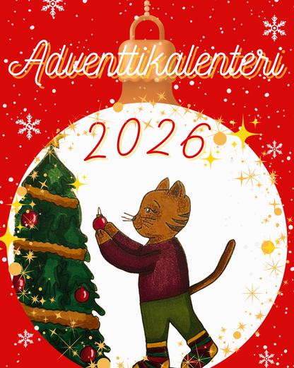 4 -luukun Adventtikalenteri  2026, hinta maaliskuussa 87&euro;, t&auml;m&auml;n  j&auml;lkeen 95&euro;